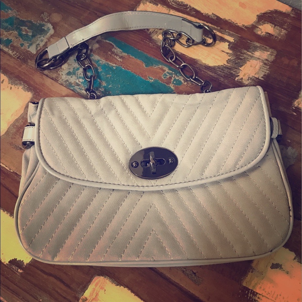 NWOT Gray Leather purse from The Limited